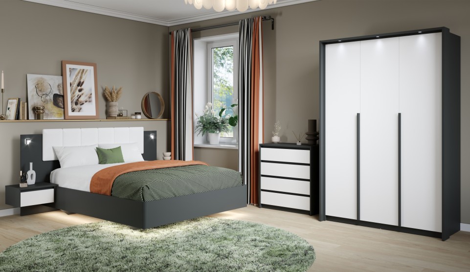 Мишель Империал (Антрацит/Белый жемчуг)