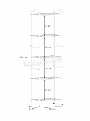 Стеллаж Валенсия-15 (Белый)