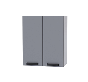 Шкаф верхний 6В кухня Осло (Белый/Карбон сапфир) 