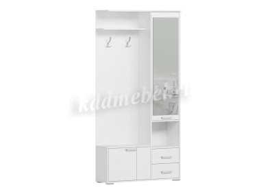 Прихожая Домино А вариант №3 (Белый)																			