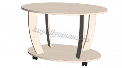 Стол журнальный Овальный (Дуб молочный)
