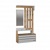 Центральная секция Ямайка (Дуб крафт золотой/Белый древесные поры)