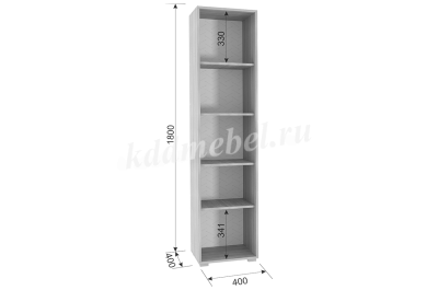 Стеллаж Лайт-2 (Кашемир/Дуб крафт золотой)