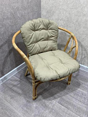 Кресло RJG-Bolima (Ротанг №4, ткань JPN DRILL 102)