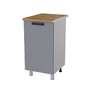 Шкаф нижний 45Р кухня Осло без столешницы (Белый/Карбон темный)