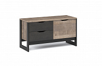 Тумба для обуви Стокгольм (Дуб гранж песочный/Железный камень)