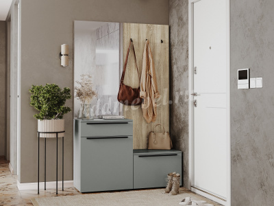 Тумба Люмьер 900 (Шиншилла серая)