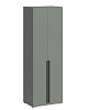 Шкаф 2ств. Люмьер со штангой и полками (Шиншилла серая)