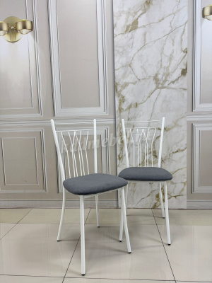 Стул Марсель К (Белый/Велюр Бежевый)