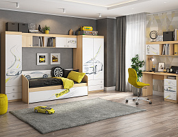 Форсаж (Дуб сонома/Белый)