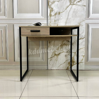 Стол письменный Стелла (Дуб крафт серый/Черный)