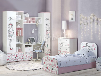 Пенал Малибу закрытый ПН-11 (Ясень белый/Белый)