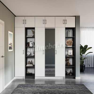 Комод Чикаго 4 ящ (Антрацит/Белый)