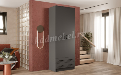 Шкаф Дуэт платяной (Графит)