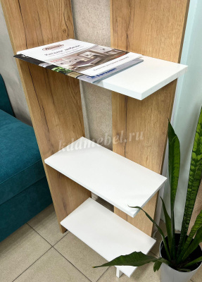 Стеллаж Бейсик-2 (Крафт/Белый)