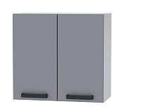 Шкаф верхний 6В56 кухня Марбл (Белый/Индиго)