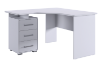 Стол  Лайт 2 угловой Левый Белый