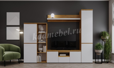 Буфет Гретта 2С (Дуб крафт золотой/Белый)