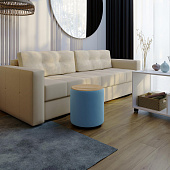 Пуф Пай (Светло-голубой/Дуб канадский)