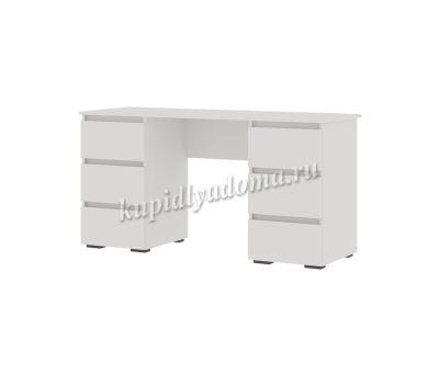 Письменный стол Лаванда ПС 02 (Шагрень белый)  