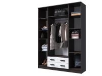 Шкаф Квадро Венге открытый