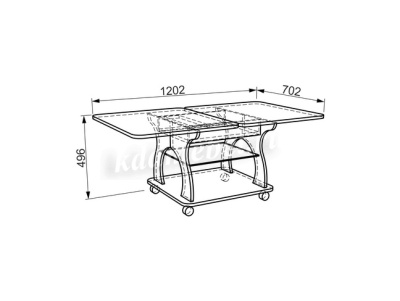 Стол журнальный Купер (Венге)