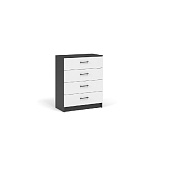 Комод Чикаго 4 ящ (Антрацит/Белый)