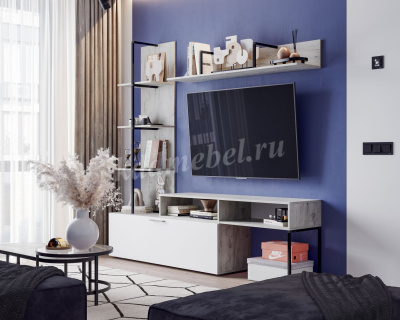 Гостиная Элирия (Крафт белый/Софт Вайт)