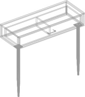 Консоль с ящиком 1000х380х900