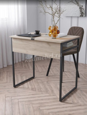 Стол письменный Стелла (Дуб крафт серый/Черный)