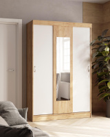 ШКаф Бася_крафт золотой_белый