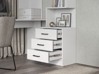 Компьютерный стол Брауни Левый прибл1 Белый