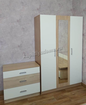 Спальня Уют (Дуб сонома/Белый)