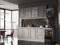 Кухня Модена 1.2м (Софт грей/Лиственница камчатская)