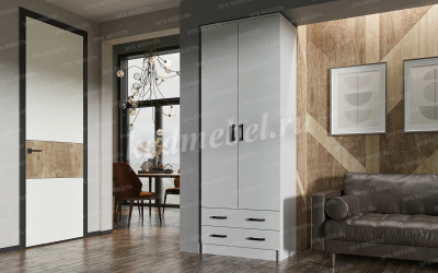 Шкаф Дуэт платяной (Белый)