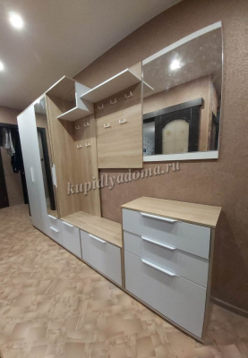 Зеркало навесное Йорк П (Белый жемчуг)