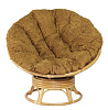 Кресло Papasan Swivel (Ротанг №4, ткань Mulan 152)
