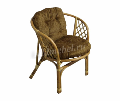Кресло RJG-Bahama (Ротанг №4, ткань Mulan 152)