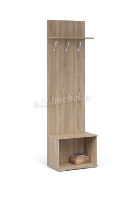 Тумба с вешалкой Виола (Дуб сонома/Белый)