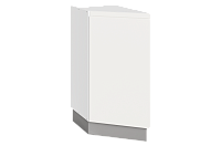 Шкаф рабочий концевой 45гр. Фьюжн 42.33 L300 левый (1 дв. гл.) (Белый эмаль)