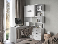 Компьютерный стол Брауни Левый Белый