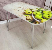 Стол обеденный Волна-2 В5 (Яблоки)