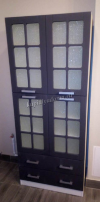 Буфет Нарус №8 (Белый/Графит Софт мат)