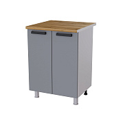 Шкаф нижний 6Р кухня Крафт без столешницы (Дуб сонома/Бетон темный)