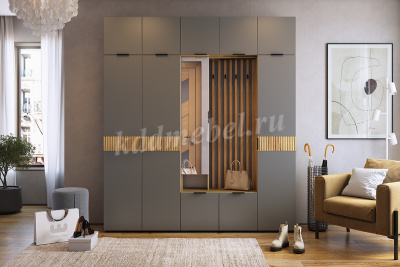 Прихожая Бери (Дуб крафт золотой/Графит)