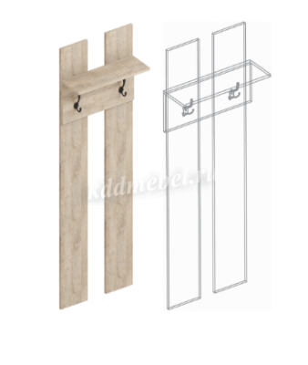 Прихожая Филадельфия вариант №3 (Дуб баррик/Бежевый)