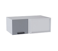 Шкаф верхний глубокий угловой УВГ кухня Осло (Белый/Карбон платина)