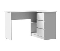 Стол письменный Лето МС-16 (Белый гладкий)
