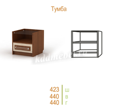 Тумба Комфорт-1 (Венге/Липа светлана)