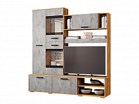 Гостиная Трамп Центральная секция ЦС-05 (Крафт/Метрополитан Грей)